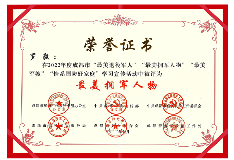 最美拥军人物